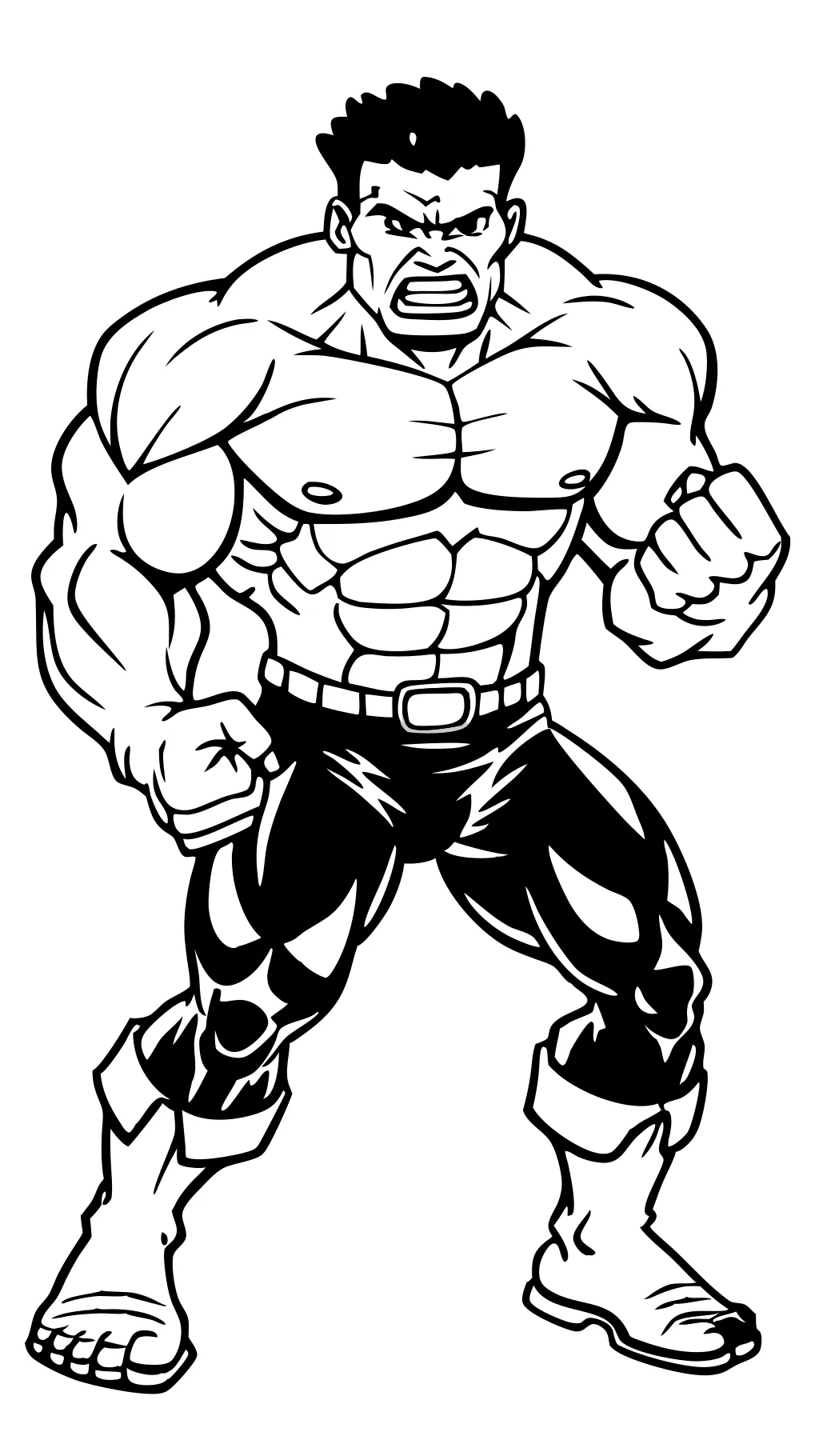 coloriage Hulk gratuit